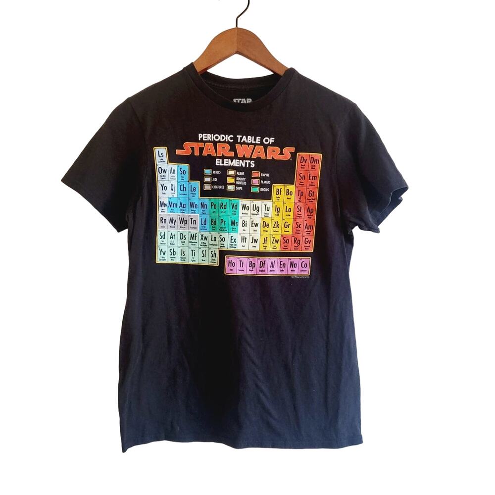 Star Wars Small Periodic Table of elements tee